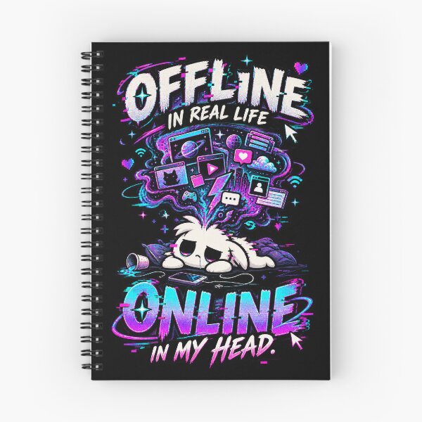 Item preview, Offline In Real Life Online In My Head - 'Zerp' Glitch Gremlin T-Shirt designed and sold by Suparrific.