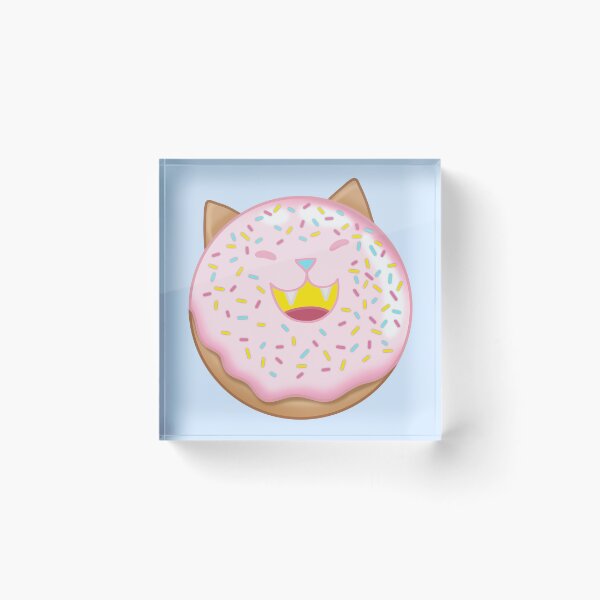 Item preview, Cat Donut with Sprinkles designed and sold by NicWillArt Shop.