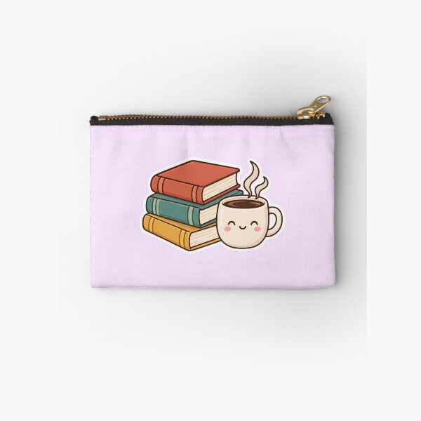 Item preview, Books And Coffee Icon Cute Sticker Design designed and sold by Inkworksbyshery.