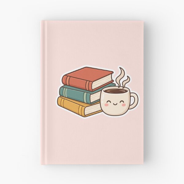 Item preview, Books And Coffee Icon Cute Sticker Design designed and sold by Inkworksbyshery.