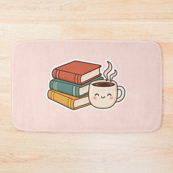 Item preview, Books And Coffee Icon Cute Sticker Design designed and sold by Inkworksbyshery.