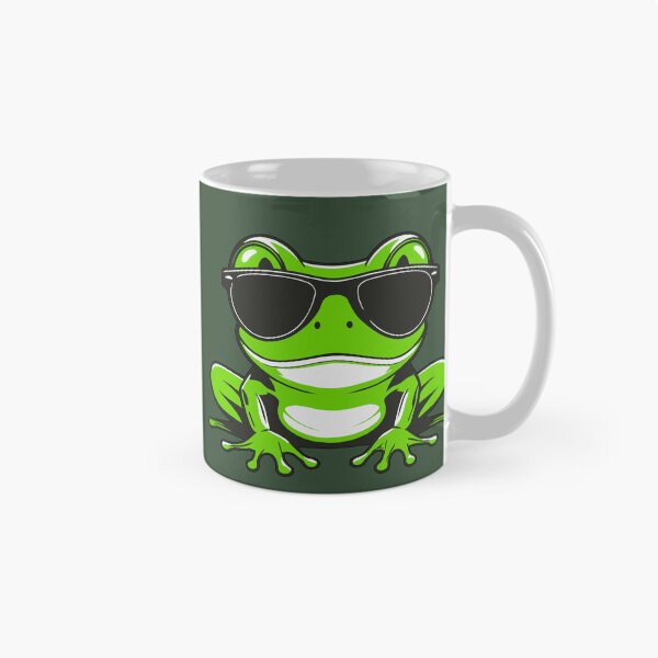 Item preview, Cute Cool Green Frog designed and sold by Lovemountain.