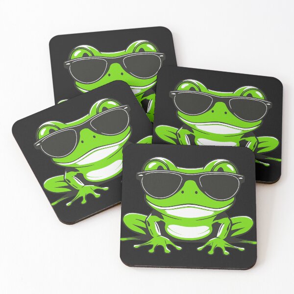 Item preview, Cute Cool Green Frog designed and sold by Lovemountain.