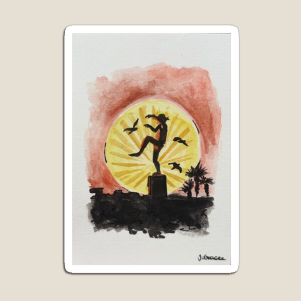 Item preview, The Karate Kid Watercolour Poster designed and sold by Coastal Path Designs .