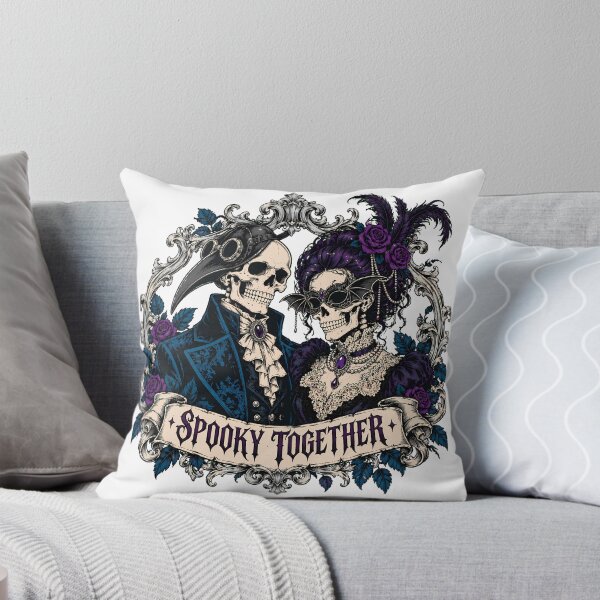 Item preview, Skeleton Couple Plague Doctor Masquerade Goth Halloween designed and sold by chattsuede.