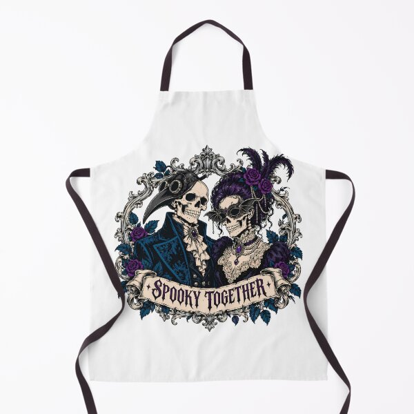 Item preview, Skeleton Couple Plague Doctor Masquerade Goth Halloween designed and sold by chattsuede.