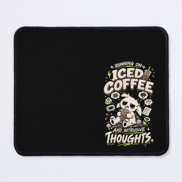 Item preview, Running On Iced Coffee And Intrusive Thoughts - 'Zerp' Glitch Gremlin T-Shirt designed and sold by Suparrific.