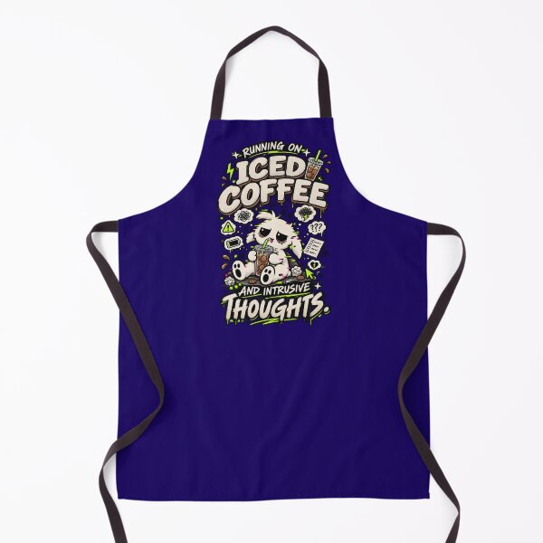 Item preview, Running On Iced Coffee And Intrusive Thoughts - 'Zerp' Glitch Gremlin T-Shirt designed and sold by Suparrific.