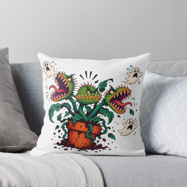 Item preview, Spooky Flytrap Scaring Ghosts Goth Gardener Halloween designed and sold by chattsuede.