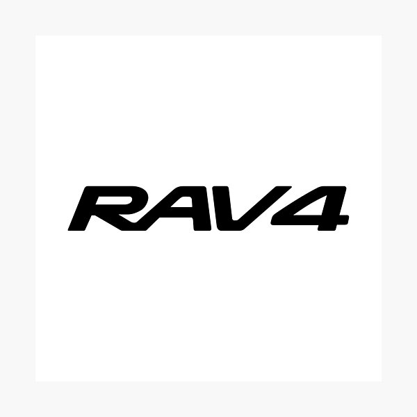 Item preview, Toyota RAV4 Nameplate Minimalist Automotive Design designed and sold by liohfre.