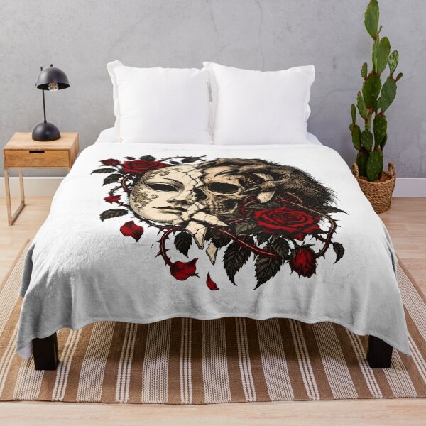 Item preview, Skull Mask Gothic Rose Tattoo Dark Romantic designed and sold by chattsuede.