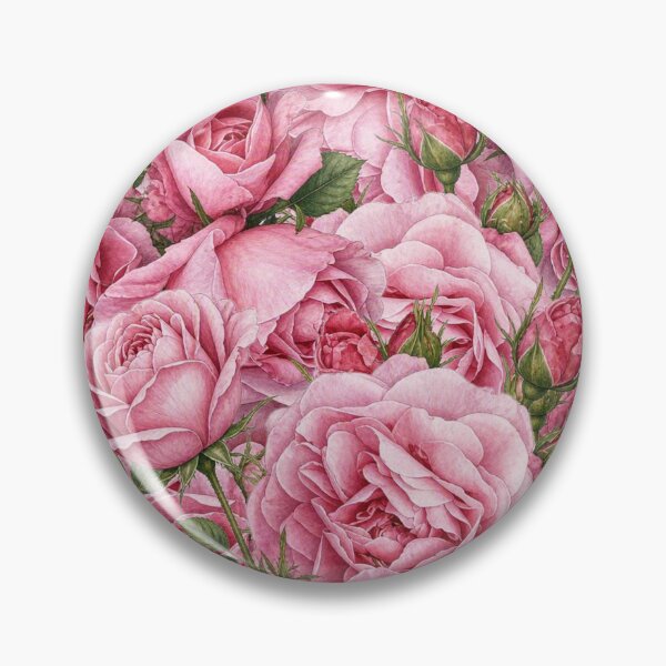 Item preview, Vintage Pink Roses Garden Botanical Cottagecore Floral designed and sold by Nature Moments.
