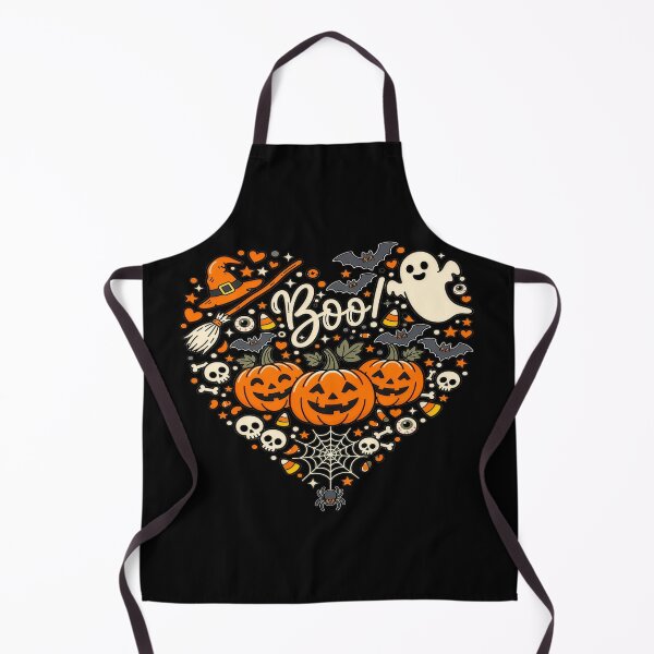 Item preview, Cute Halloween Heart Shape Boo Spooky Elements Art designed and sold by DailySparks.
