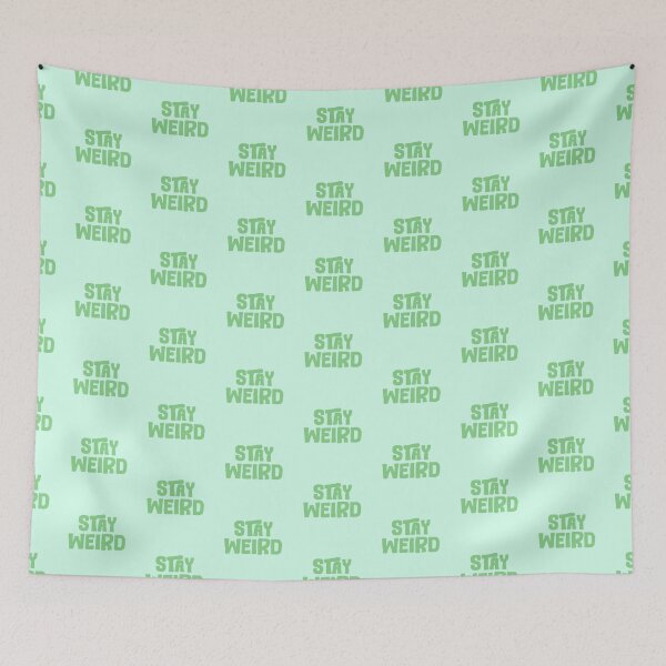 Item preview, STAY WEIRD No.2 | green typography  designed and sold by thehappyintrovert .