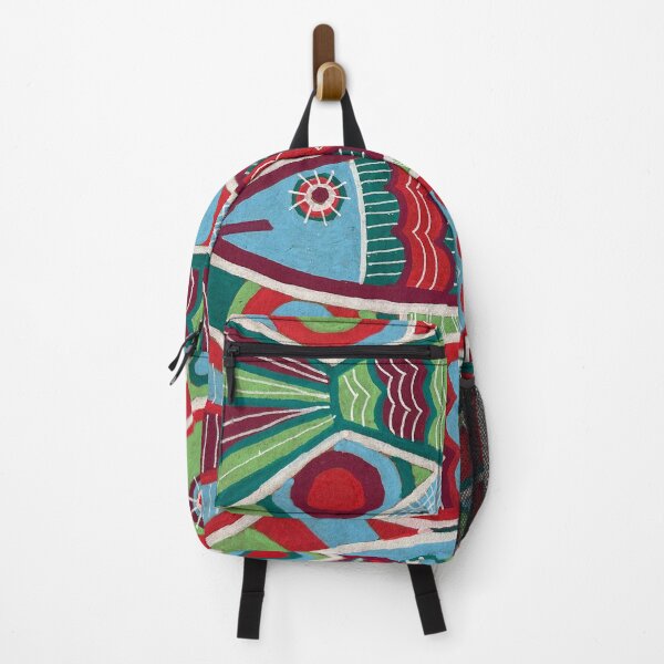 Item preview, Folk Art Sardines in Red and Teal designed and sold by Fani*.