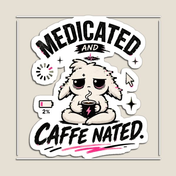 Item preview, Medicated And Caffeinated - 'Zerp' Glitch Gremlin T-Shirt designed and sold by Suparrific.