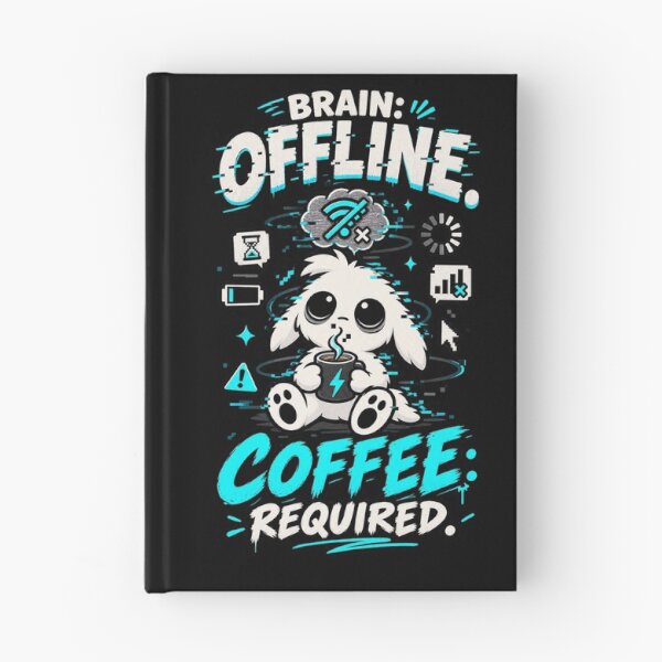 Item preview, Brain Offline Coffee Required - 'Zerp' Glitch Gremlin T-Shirt designed and sold by Suparrific.