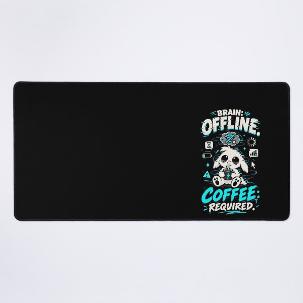 Item preview, Brain Offline Coffee Required - 'Zerp' Glitch Gremlin T-Shirt designed and sold by Suparrific.