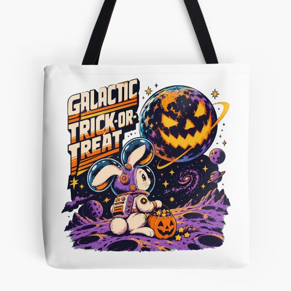 Item preview, Space Bunny Astronaut Pumpkin Planet Halloween designed and sold by chattsuede.