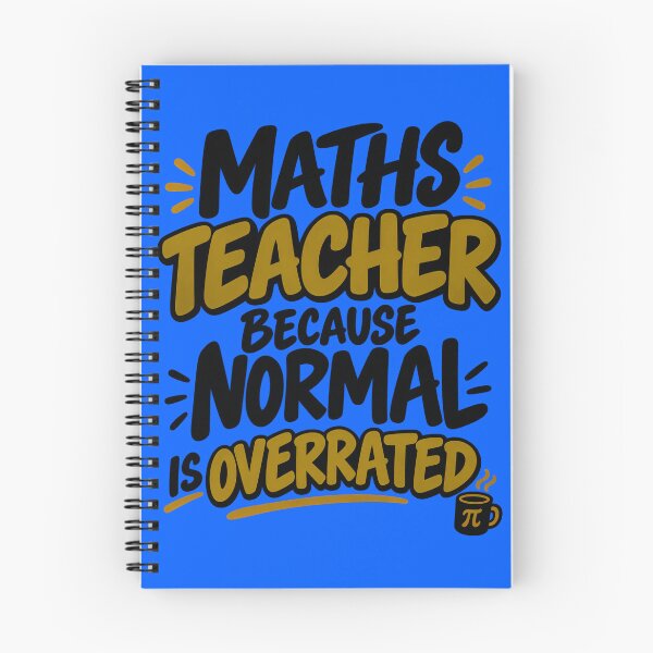 Aperçu de l'œuvre Professeur de maths parce que la normalité est surfaite créée et vendue par Fun2Fentastic.
