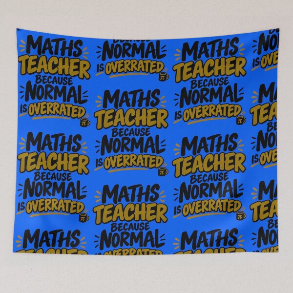 Item preview, Math Teacher Because Normal Is Overrated designed and sold by Fun2Fentastic.