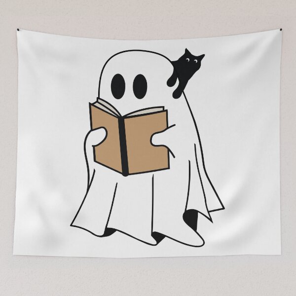 Item preview, Reading Ghost with a Black Cat designed and sold by MagnoliaLake.