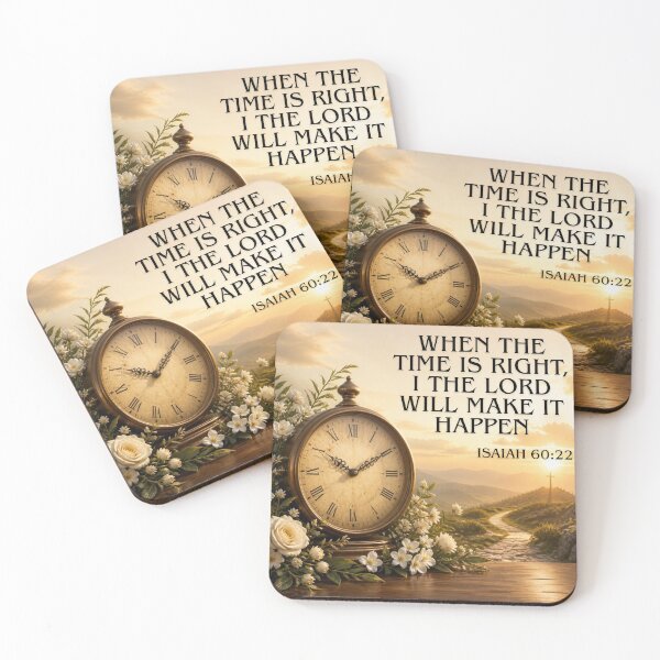 Item preview, Divine Timing & Trust in God | Isaiah 60:22 Inspirational Christian Design designed and sold by LuisaRoots77.