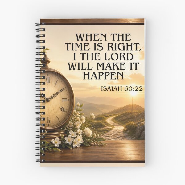 Item preview, Divine Timing & Trust in God | Isaiah 60:22 Inspirational Christian Design designed and sold by LuisaRoots77.