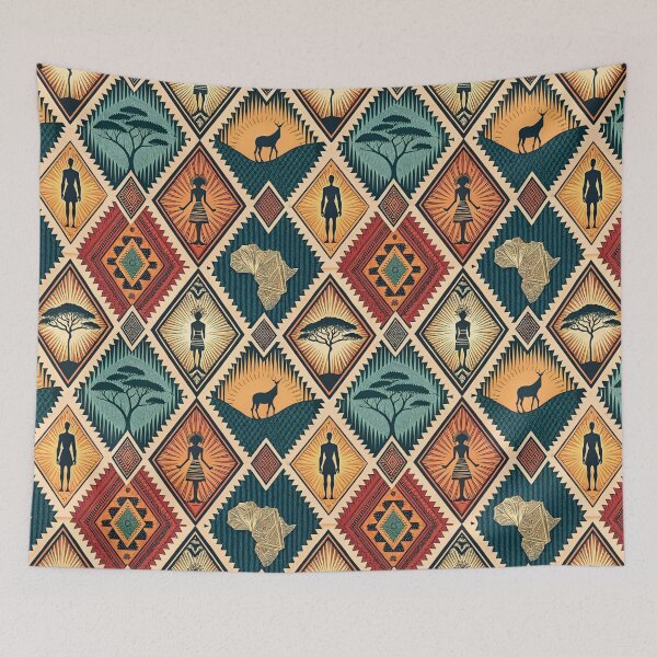 Item preview, Ethnic African Tribal Geometric Pattern designed and sold by Szpaku desart .