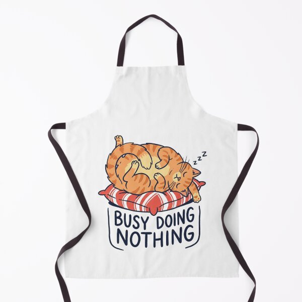 Item preview, Funny Sleeping Orange Cat Busy Doing Nothing Quote designed and sold by mood-draftsman.