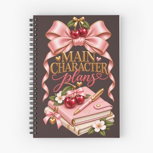 Item preview, Main Character Plans – Pink Cherry Coquette Planner designed and sold by HO•Designs.