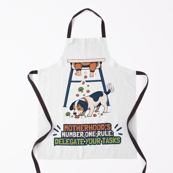 Item preview, Motherhood's Number One Rule Delegate Your Tasks - Funny Baby Led Weaning Dog Design designed and sold by Neurospicy Trolls.