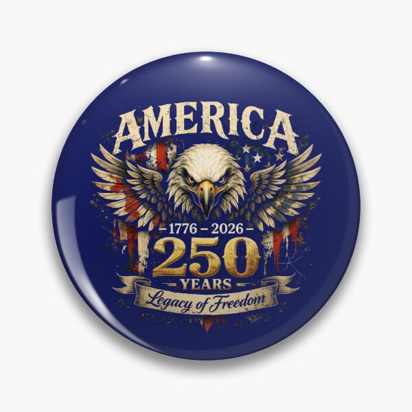 Item preview, America 250 Years 1776-2026 Patriotic Eagle 250th Anniversary designed and sold by ParfaitPrints.