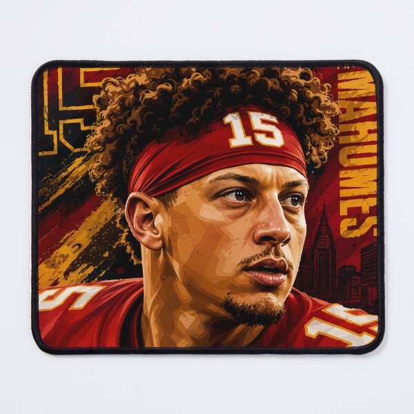 Item preview, Patrick Mahomes Kansas City Chiefs Football Art designed and sold by LEGENDS ICONART GALLERY.
