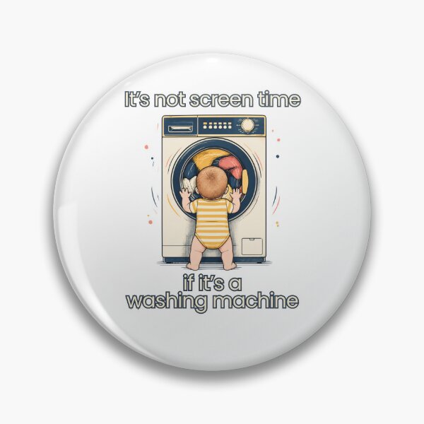 Item preview, It's Not Screen Time If It's A Washing Machine - Funny Toddler Laundry Design designed and sold by Neurospicy Trolls.