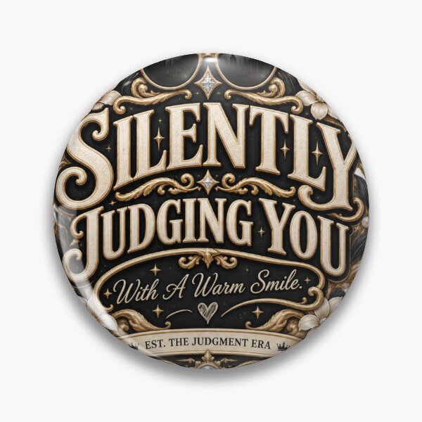 Item preview, Silently Judging You Sarcastic Design designed and sold by InkroarCo.