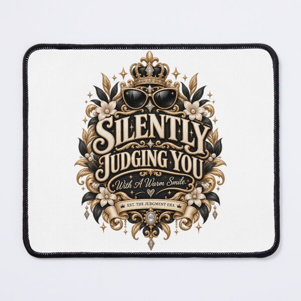 Item preview, Silently Judging You Sarcastic Design designed and sold by InkroarCo.