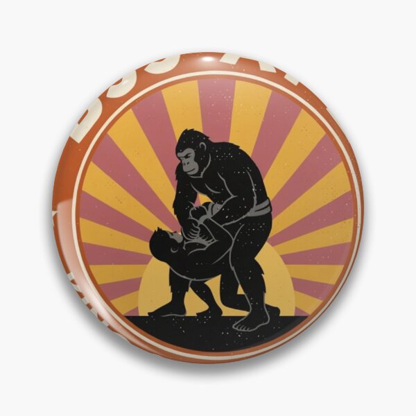Item preview, Vintage BJJ Ape King Of The Mats Retro Grappling designed and sold by Martial-Art-23.