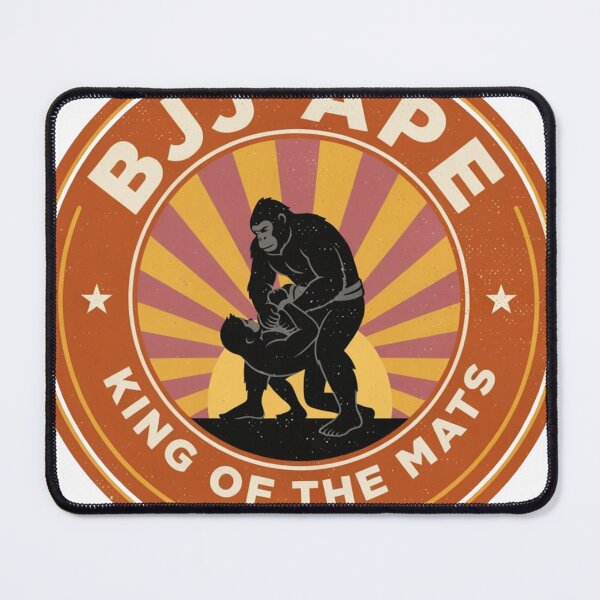 Item preview, Vintage BJJ Ape King Of The Mats Retro Grappling designed and sold by Martial-Art-23.