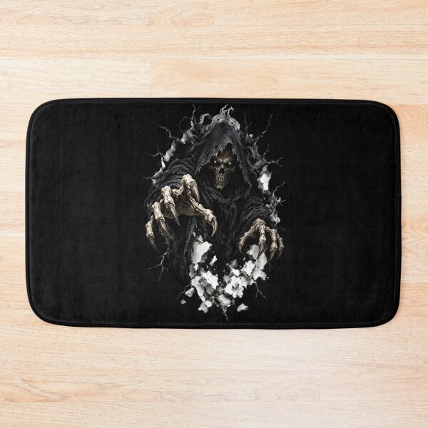 Item preview, Halloween Grim Reaper Breaking Through Wall – Scary Skeleton Death Dark Gothic Horror Art designed and sold by Kruti Collection.