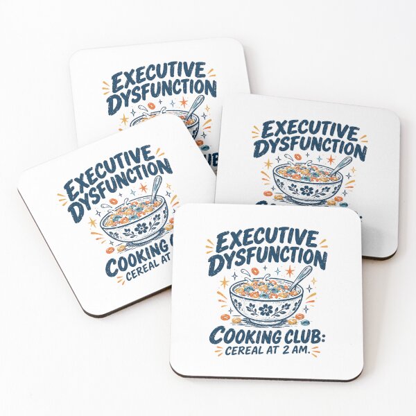 Item preview, Executive Dysfunction Cooking Club Cereal At 2 AM - Funny ADHD Cereal Bowl Design designed and sold by Neurospicy Trolls.