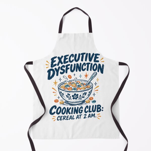 Item preview, Executive Dysfunction Cooking Club Cereal At 2 AM - Funny ADHD Cereal Bowl Design designed and sold by Neurospicy Trolls.
