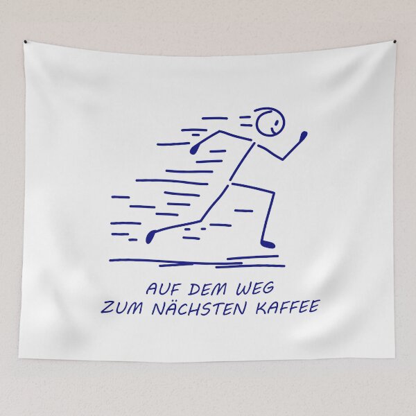 Item preview, On the way to the next coffee - funny stick figure designed and sold by SaSe-Design.