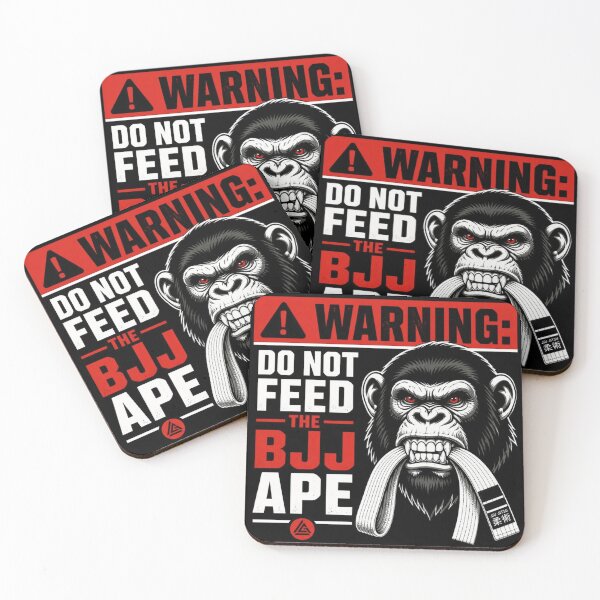 Item preview, Warning Do Not Feed The BJJ Ape Funny Grappling designed and sold by Martial-Art-23.