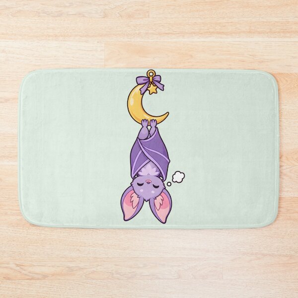 Item preview, Sleepy Moon Bat – Cute Crescent Moon Familiar designed and sold by ChromaRune.