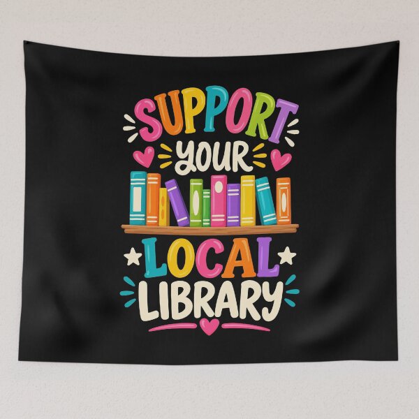 Item preview, Support Your Local Library Books Lover designed and sold by YalenArt.