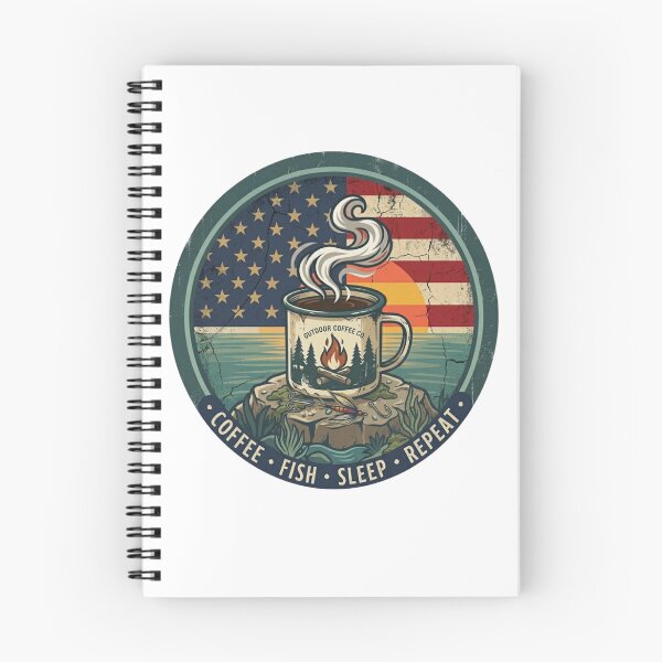 Item preview, Coffee Fish Sleep Repeat designed and sold by heritage-supply.