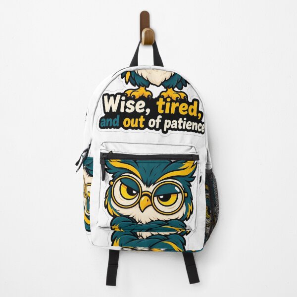 Item preview, Grumpy Owl Wise Tired Sarcastic Design designed and sold by ninetyninedesignsart.
