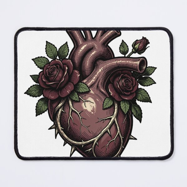 Item preview, Rooted in the Heart – Dark Botanical Anatomy designed and sold by mrshadow113.