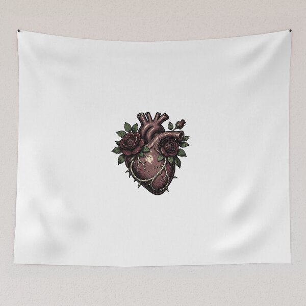 Item preview, Rooted in the Heart – Dark Botanical Anatomy designed and sold by mrshadow113.